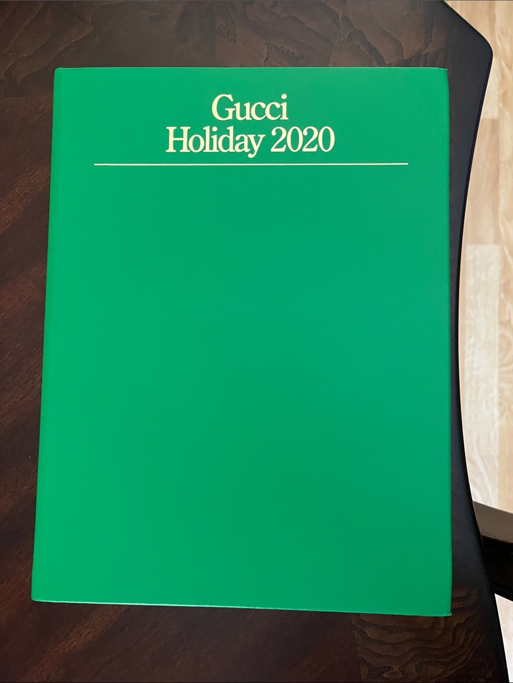 Gucci Green Hardcover Holiday 2020 Notebook / Planner